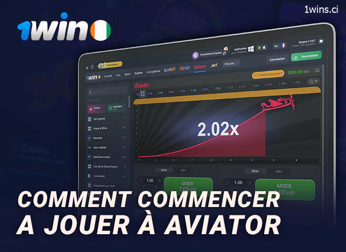 Comment commencer à jouer à Aviator sur le casino en ligne 1Win