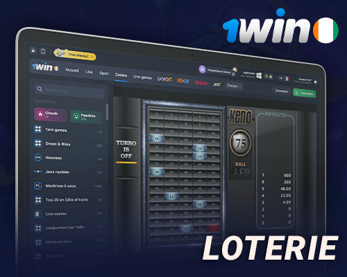 Jeux de loterie sur le casino en ligne 1Win