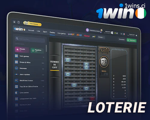 Jeux de loterie sur le casino en ligne 1Win