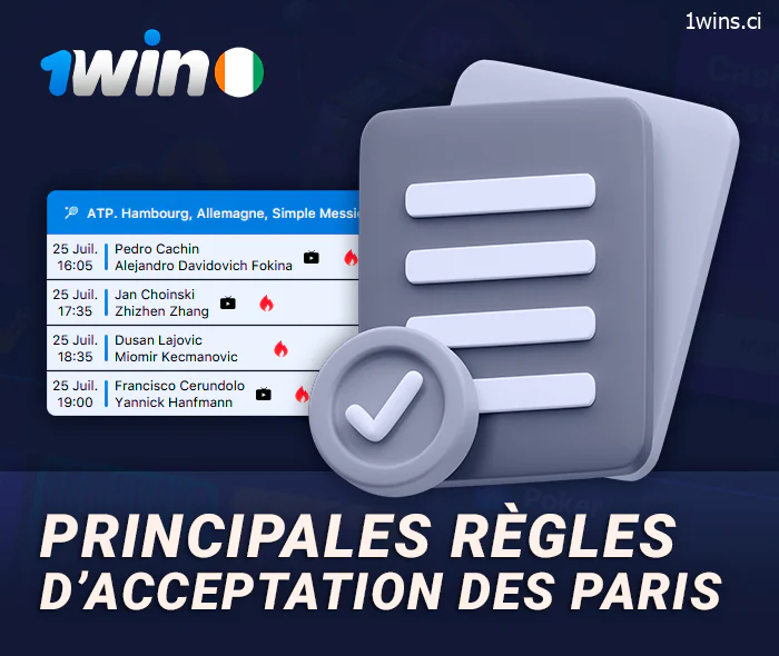 Règles d'acceptation des paris sur 1Win