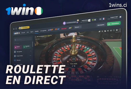 A propos de la roulette en direct sur le site de 1Win