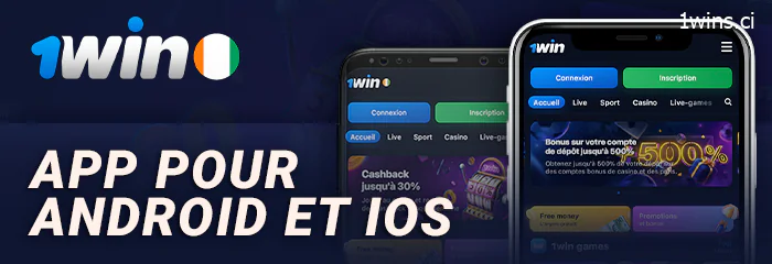 1Win application mobile pour android et iOS