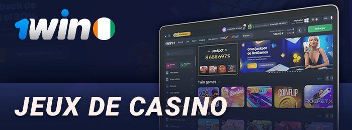 Section casino sur le site de 1Win - quels sont les jeux proposés