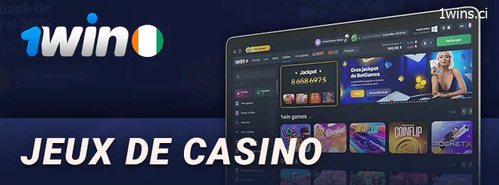 Section casino sur le site de 1Win - quels sont les jeux proposés