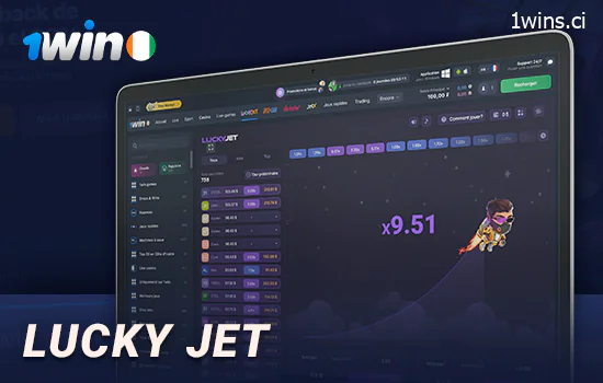 Jouez à un jeu instantané de lucky jet sur le site de 1Win