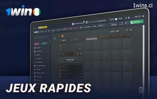 A propos des jeux instantanés sur le casino en ligne 1Win