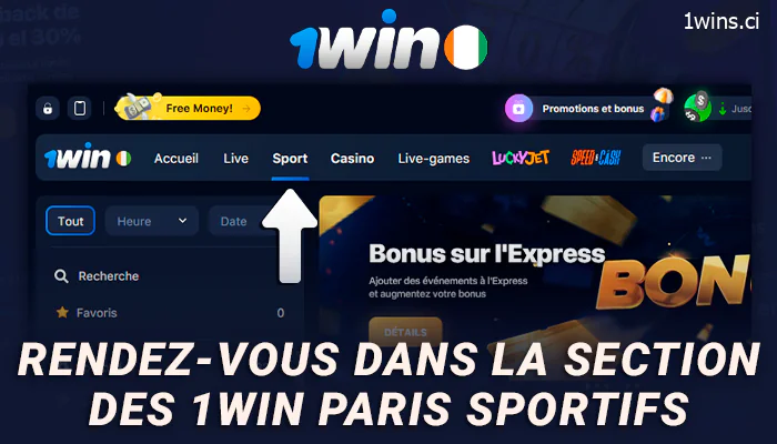 Aller à la section des paris sportifs sur 1Win