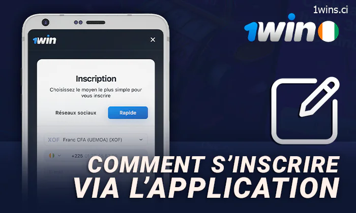 Comment créer un nouveau compte dans l'application 1Win