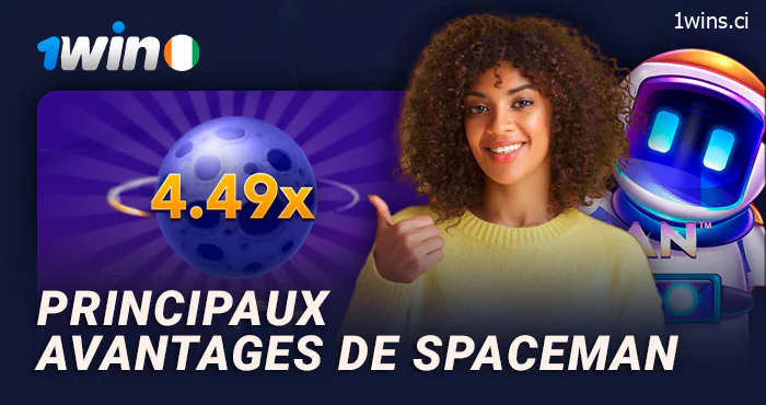 Les avantages du jeu de crash Spaceman sur le casino en ligne 1Win