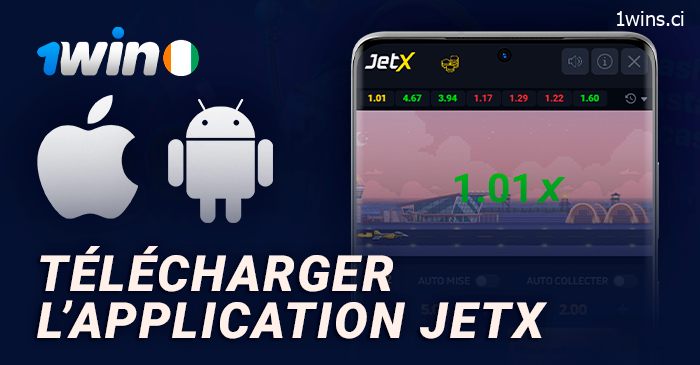 Application 1Win pour jouer à JetX