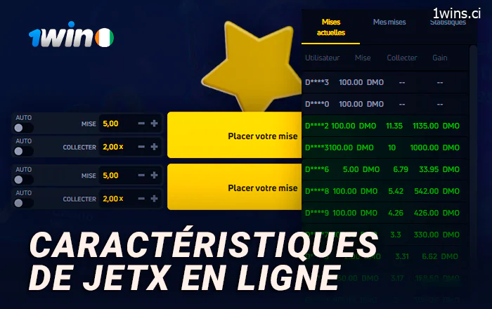 Fonctionnalités du jeu JetX en 1Win