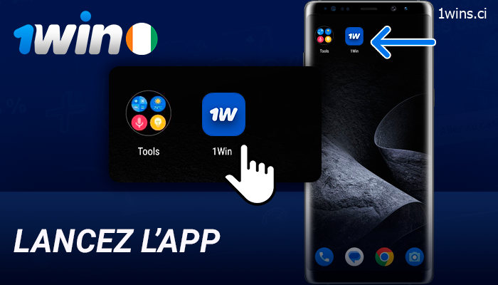 Ouvrir l'application 1Win pour Android
