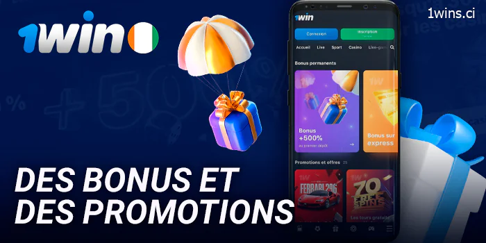 Bonus pour les joueurs de l'application 1Win