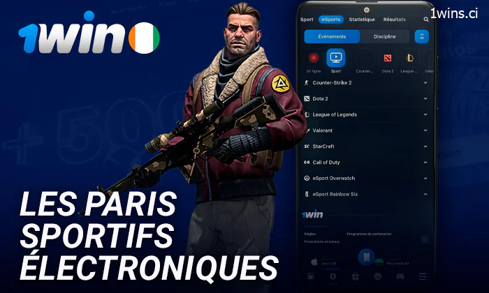 Parier sur des matchs de cyber-sport dans l'application mobile 1Win